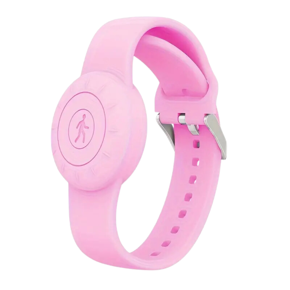 Orologio in Silicone per AirTag -Rosa - Ozerty