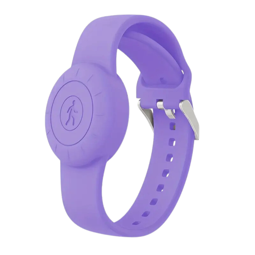 Orologio in Silicone per AirTag -Viola - Ozerty