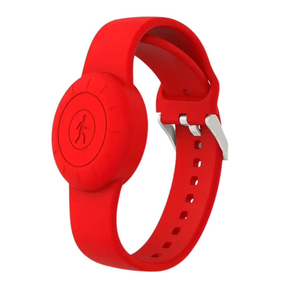 Orologio in Silicone per AirTag -Rosso - Ozerty