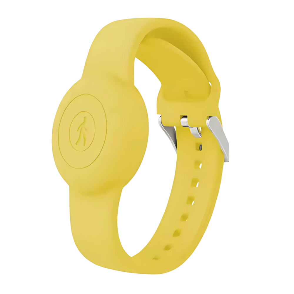 Orologio in Silicone per AirTag -Giallo - Ozerty