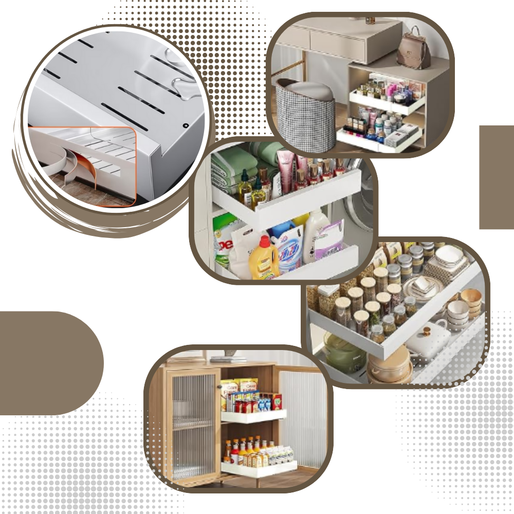 Organizzatore di Armadietti a Scorrimento Salvaspazio - Ozerty
