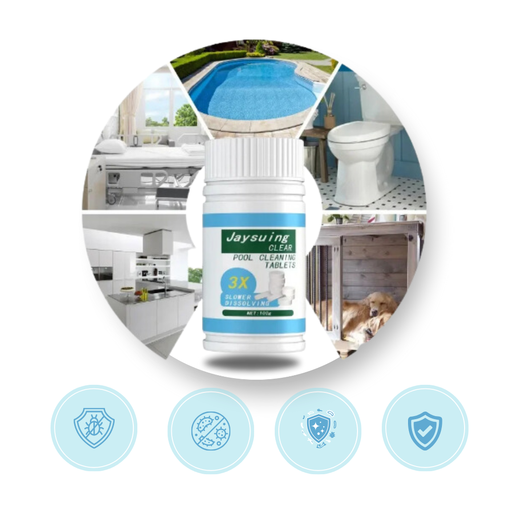 Compresse di cloro super purificanti per piscina - Ozerty