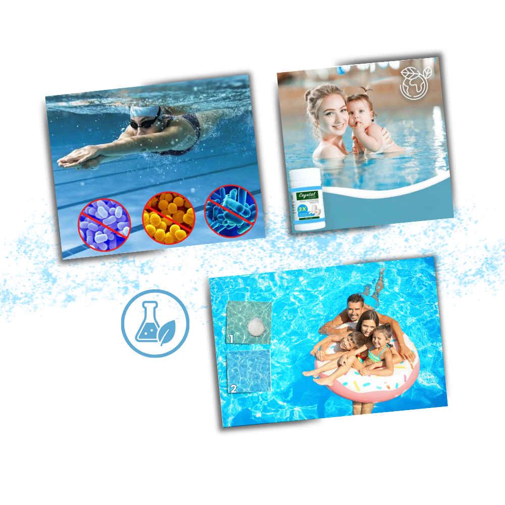 Compresse di cloro super purificanti per piscina - Ozerty