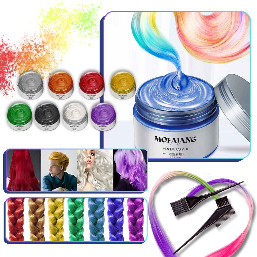 Cera Colorata per Capelli Temporanea - Ozerty