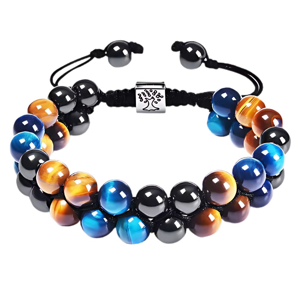 Bracciale di protezione resistente all'acqua -Albero blu marrone - Ozerty