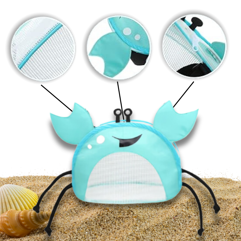 Borsa da spiaggia impermeabile per bambini a forma di granchio - Ozerty