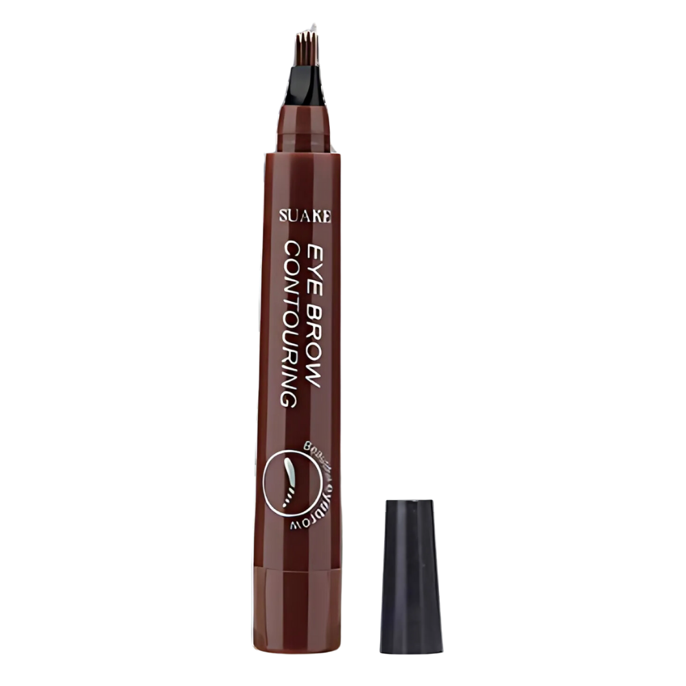 Matita liquida per sopracciglia con formula waterproof -Marrone scuro - Ozerty
