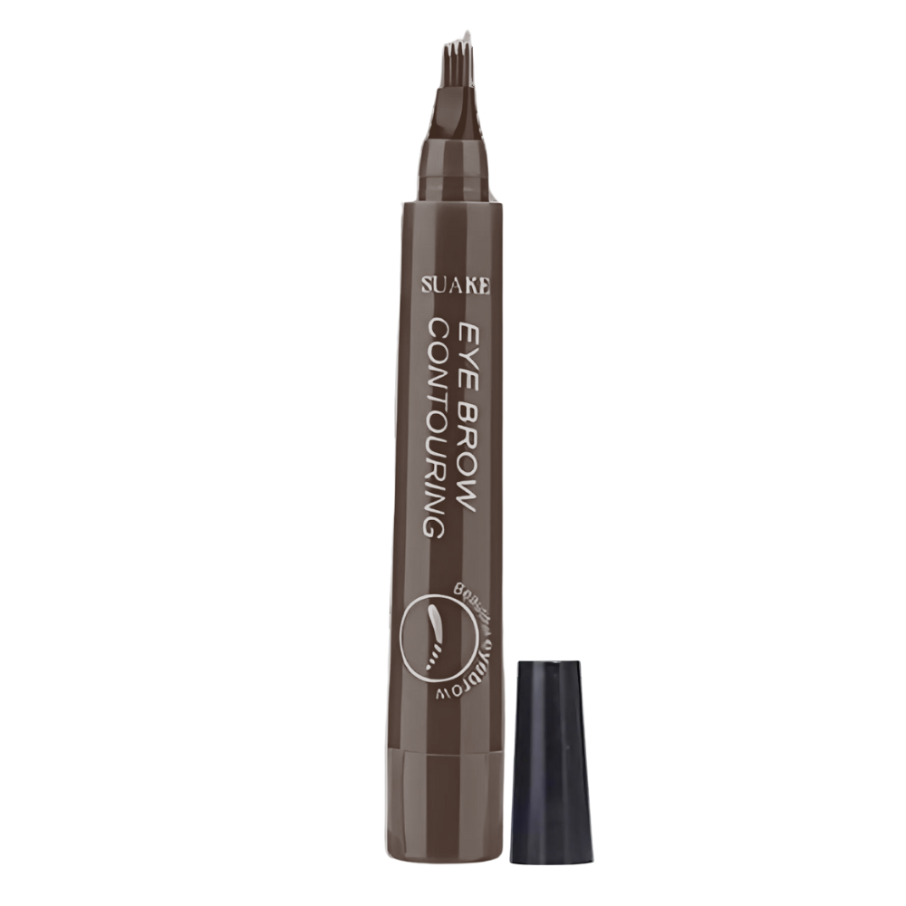 Matita liquida per sopracciglia con formula waterproof -Grigio Marrone - Ozerty