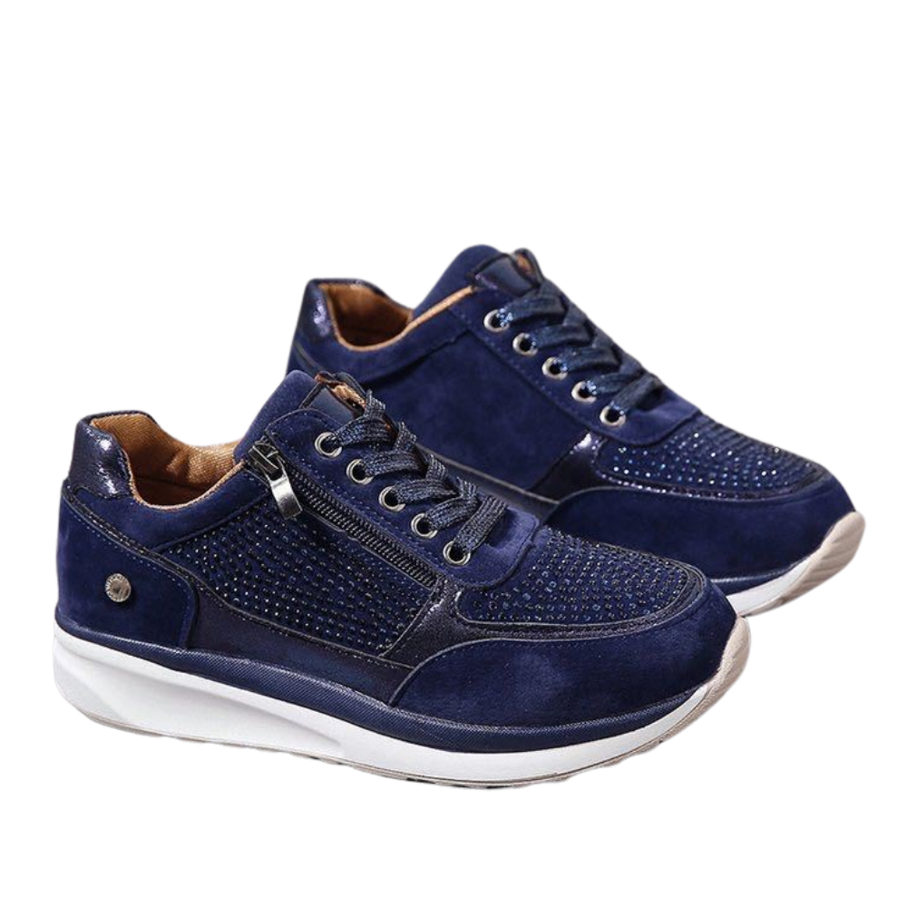 Scarpe da ginnastica con zeppa in strass -Blu/EU35Blu/EU36Blu/EU37Blu/EU38Blu/EU39Blu/EU40Blu/EU41Blu/EU42Blu/EU43 - Ozerty