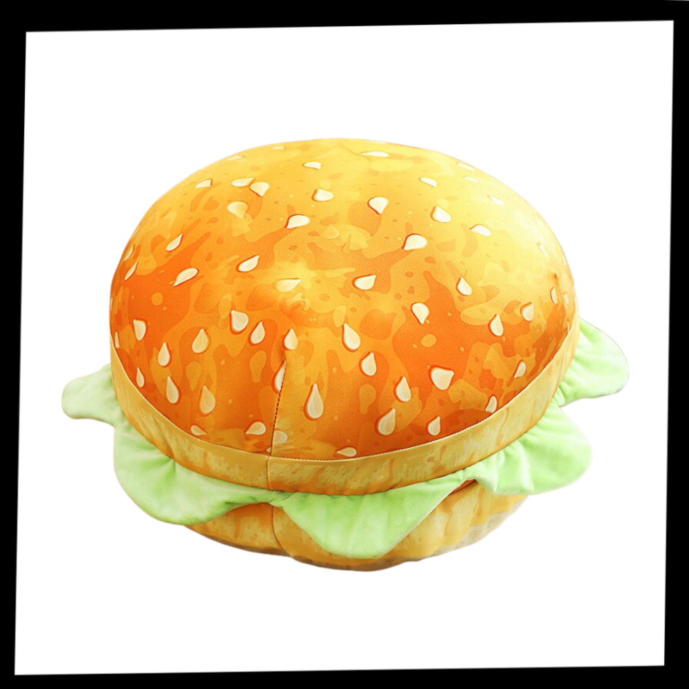 Cuscino ad hamburger in peluche - Ozerty