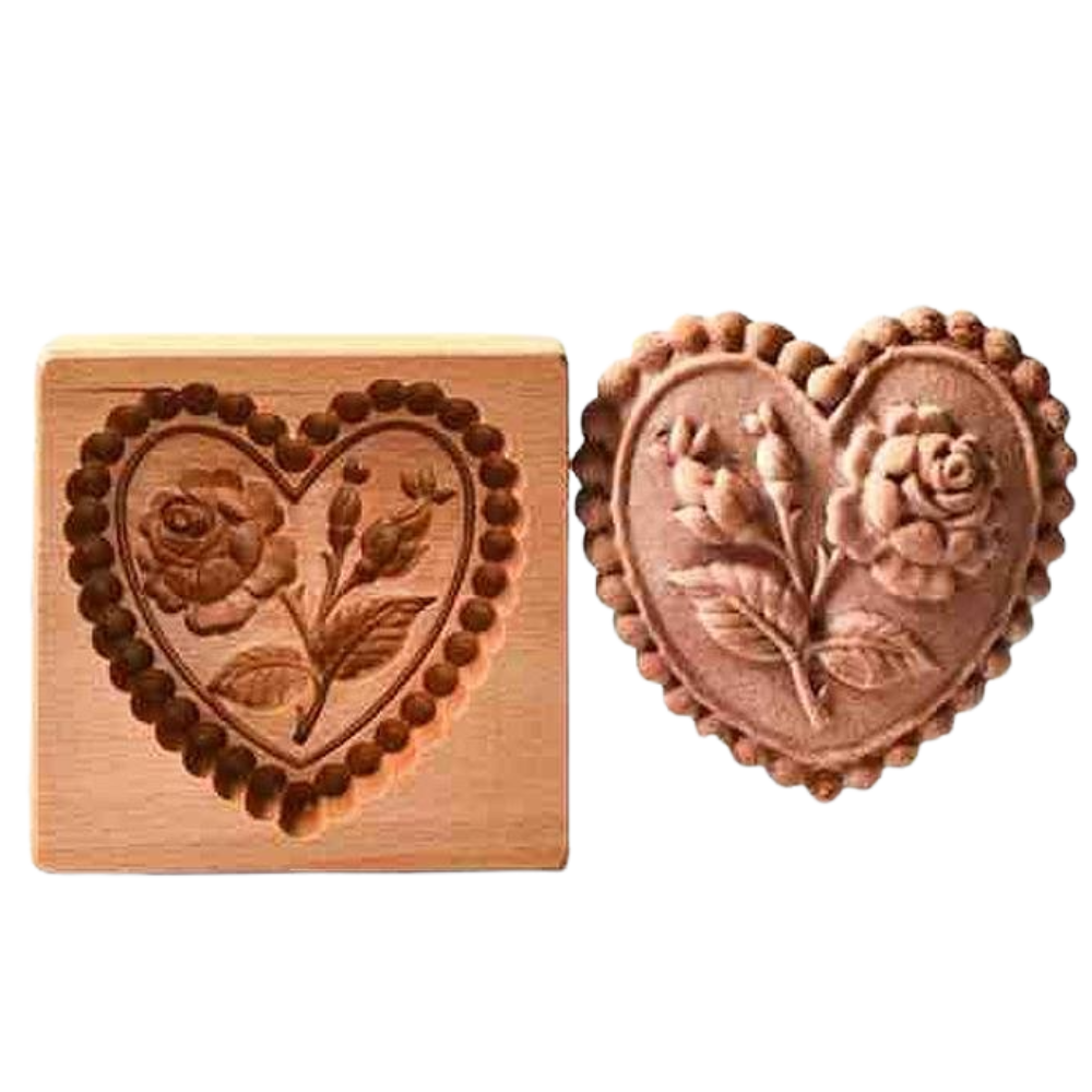 Stampo tagliabiscotti in legno