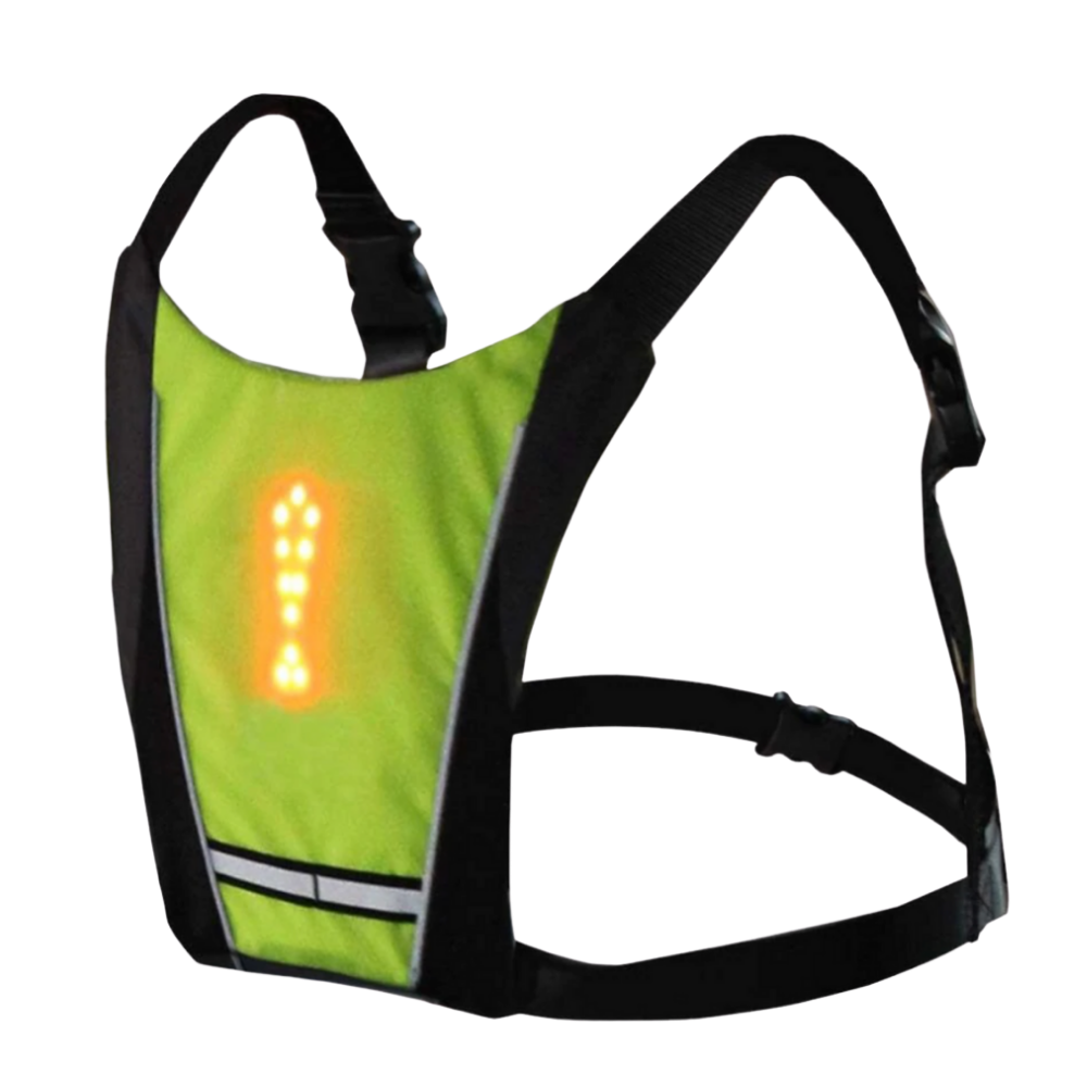 Gilet da ciclismo riflettente con LED - Ozerty