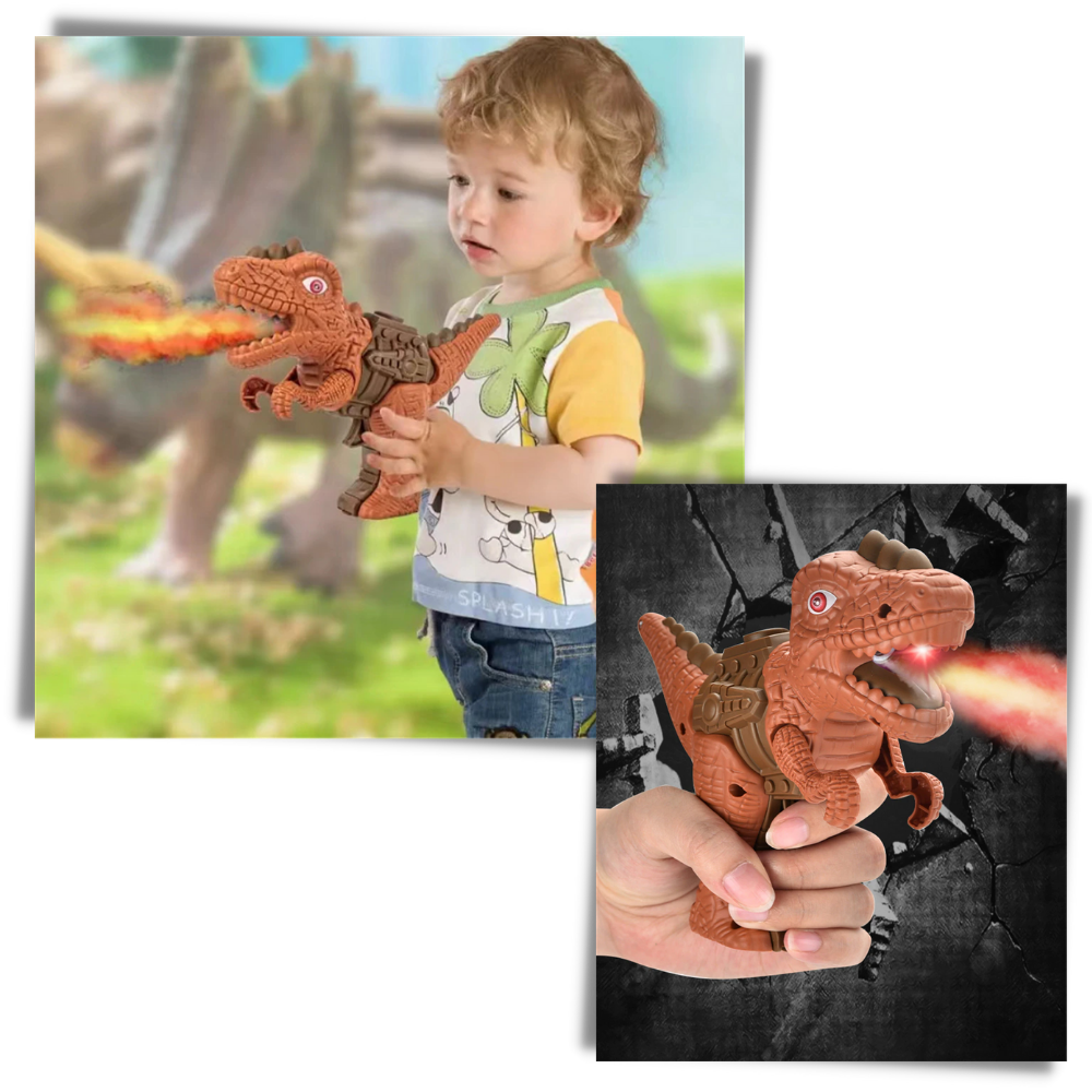 Dinosauro giocattolo pistola a spruzzo di fuoco - Ozerty