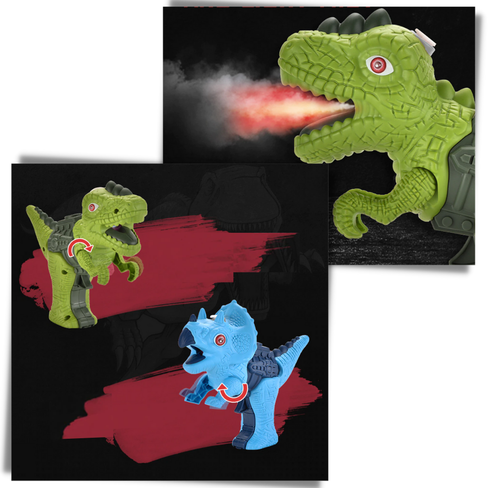 Dinosauro giocattolo pistola a spruzzo di fuoco - Ozerty