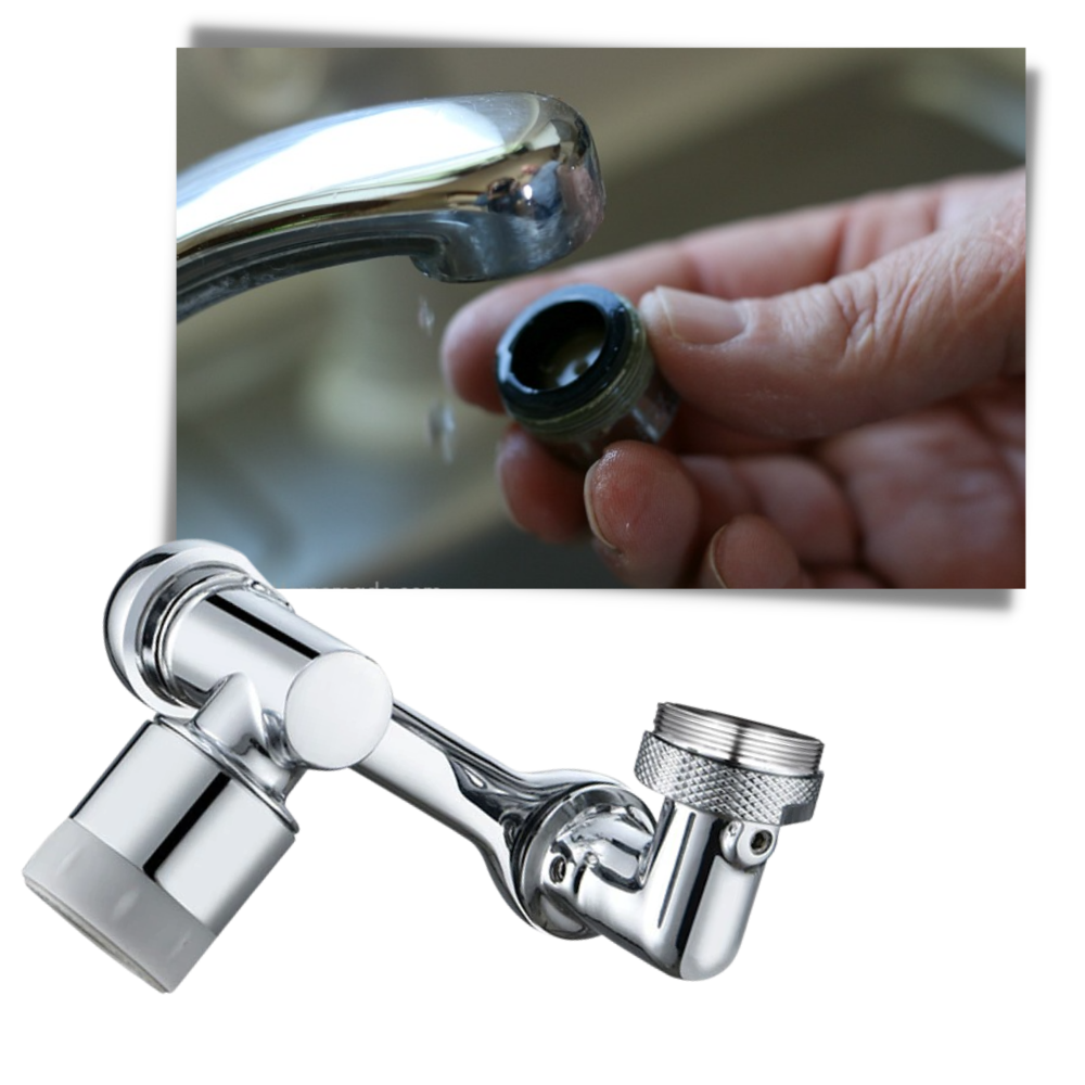 Estensore rotante antispruzzo per rubinetto dell'acqua