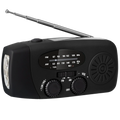 Emergency radio with multifunctional dynamo