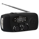 Emergency radio with multifunctional dynamo