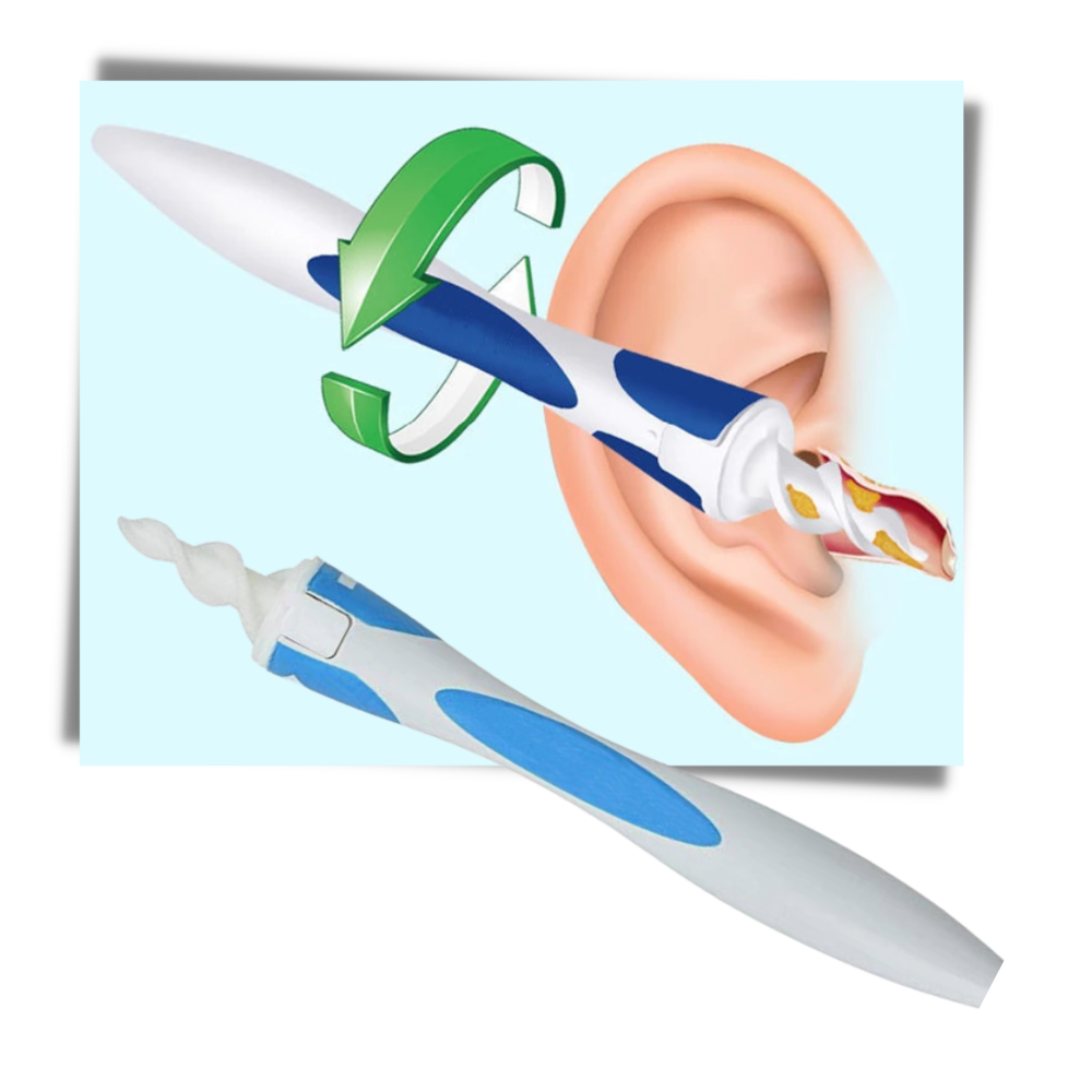 Strumento per la pulizia delle orecchie a spirale in silicone - Ozerty