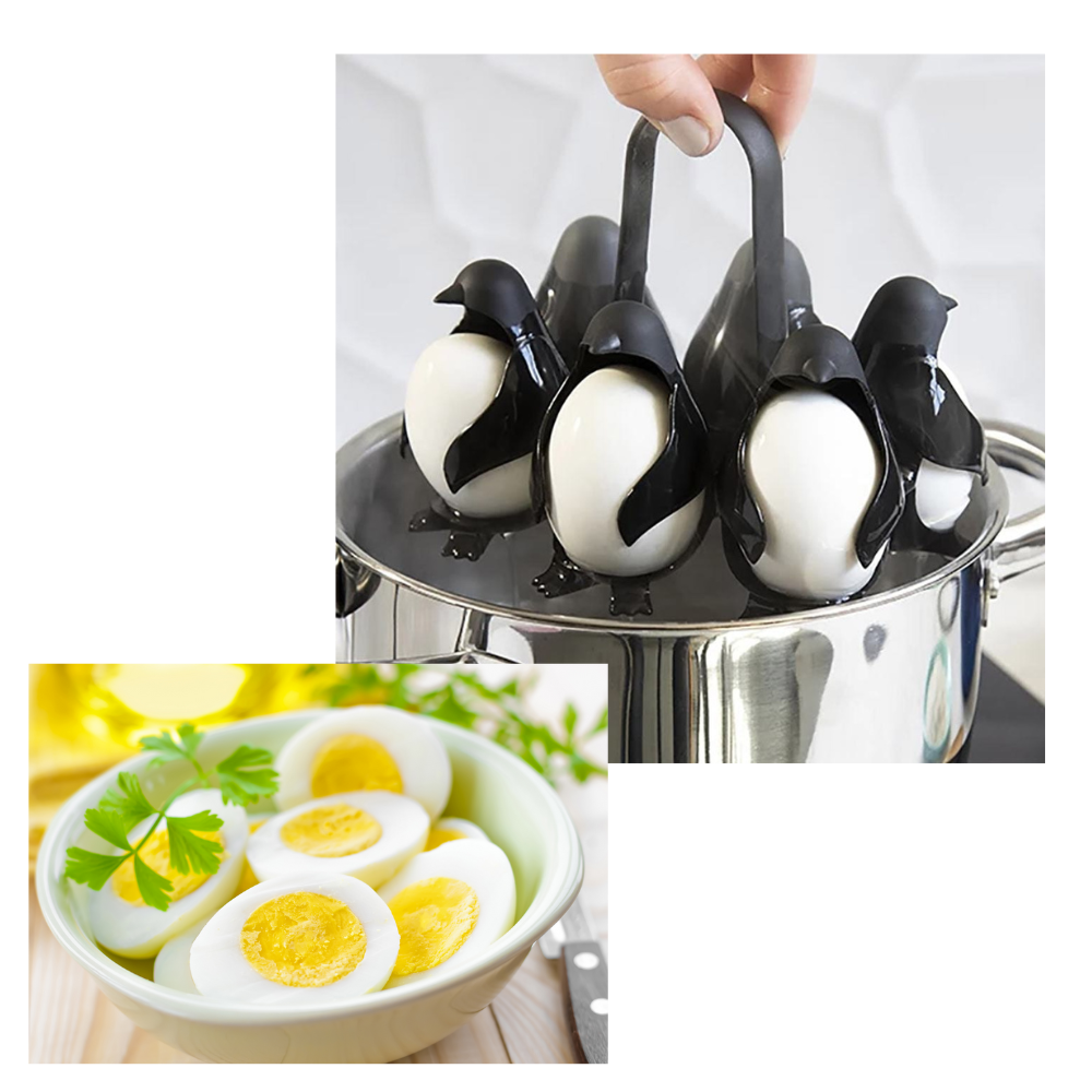 Supporto e cuocitore per uova in silicone - Ozerty