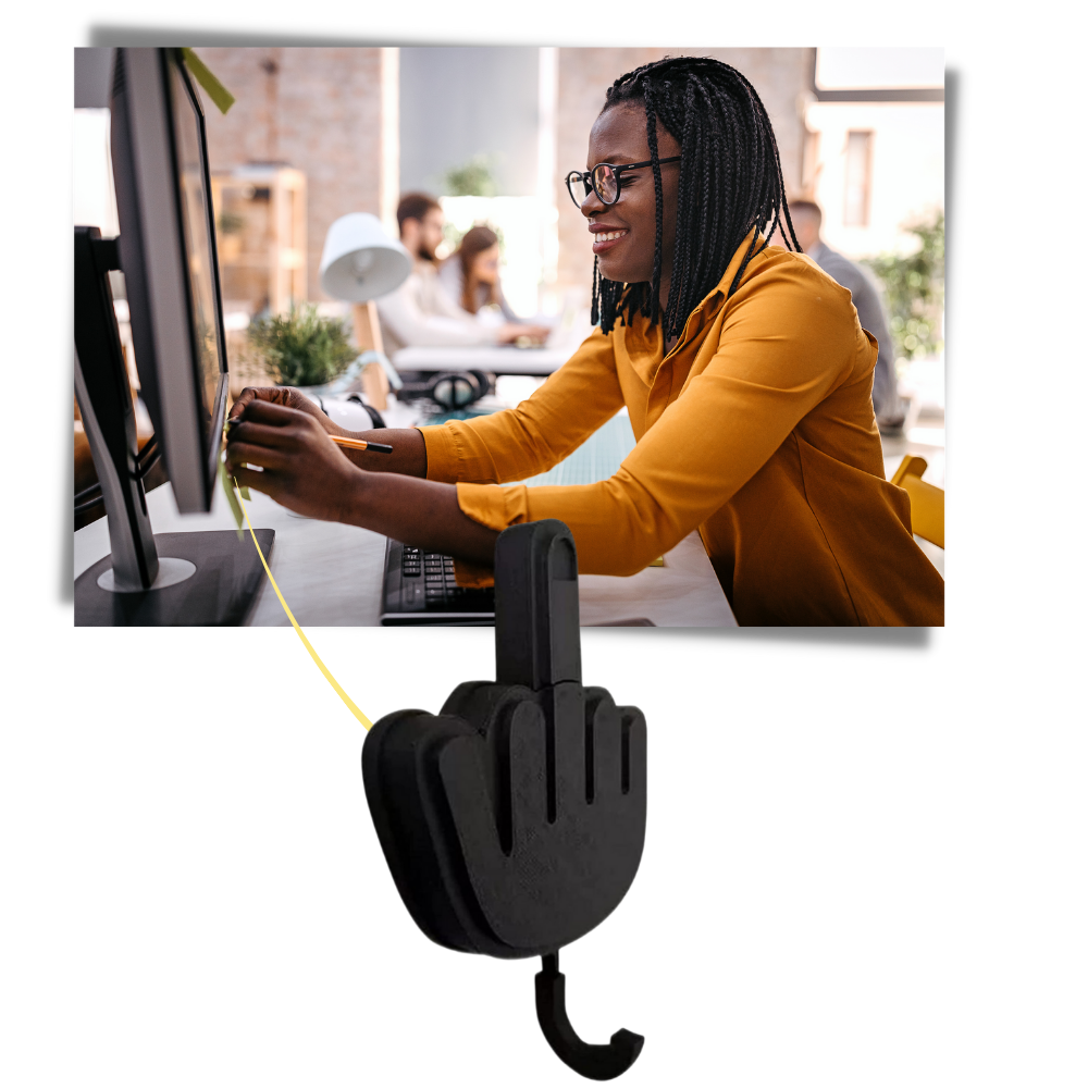 Gancio adesivo per chiavi a forma di mano