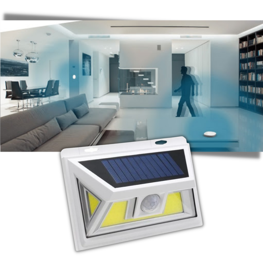 LED ad energia solare con rilevatore di movimento - Ozerty