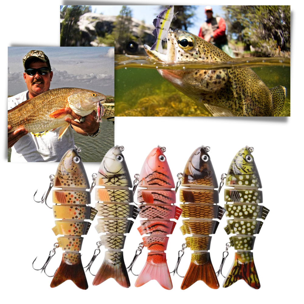 Set di esche artificiali da pesca oscillanti - Ozerty