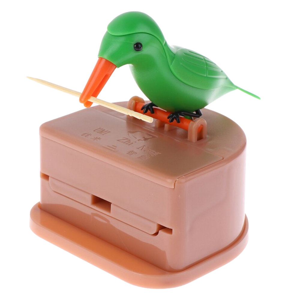 Scatola dispenser di stuzzicadenti a forma di uccelli - Ozerty