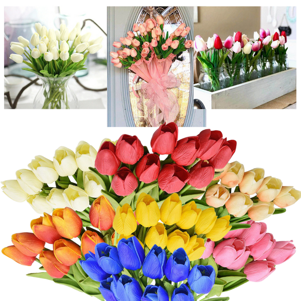 Fiore di tulipano artificiale (10 pezzi) - Ozerty