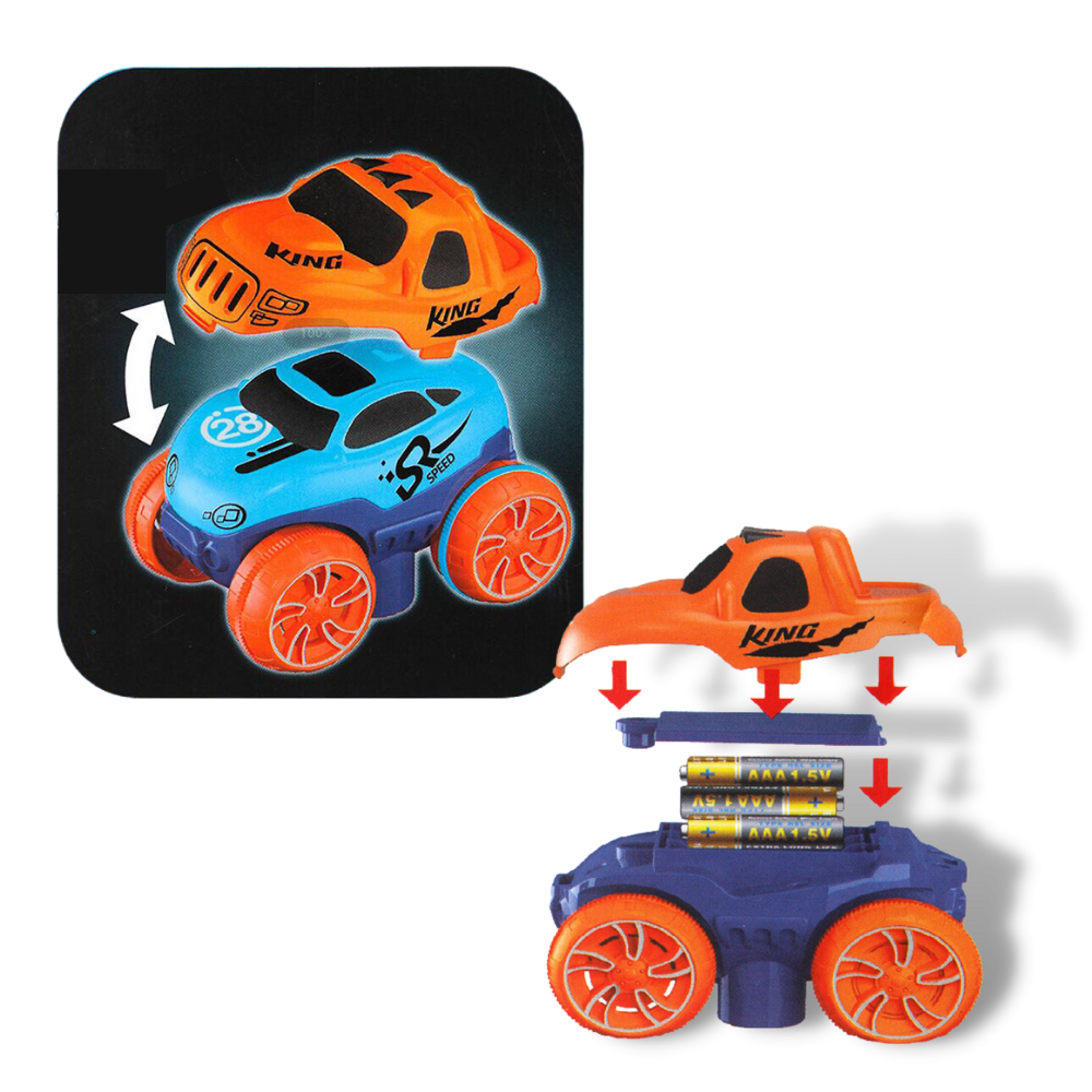 Auto ferroviaria flessibile giocattolo per bambini - Ozerty