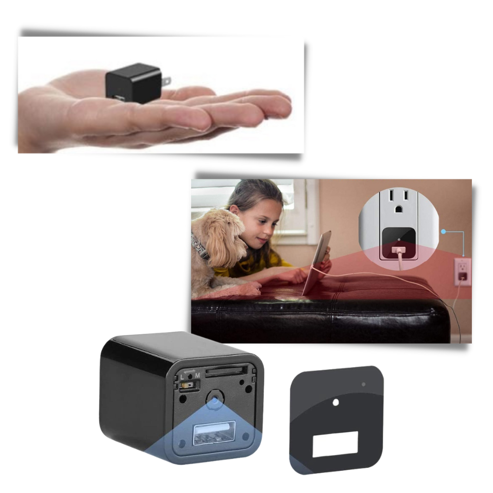 Telecamera di sorveglianza HD discreta con microfono - Ozerty