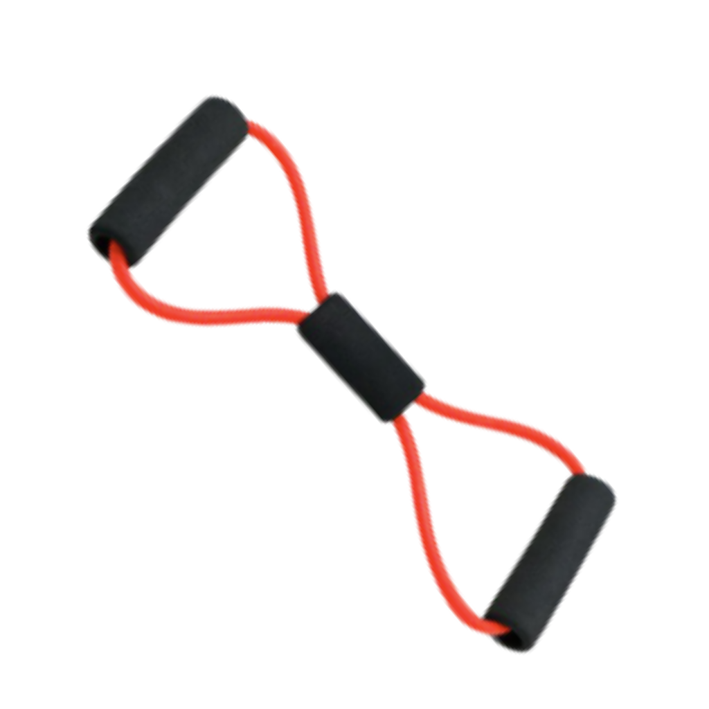 Fascia elastica di resistenza fitness con maniglie e 8 forme - Ozerty