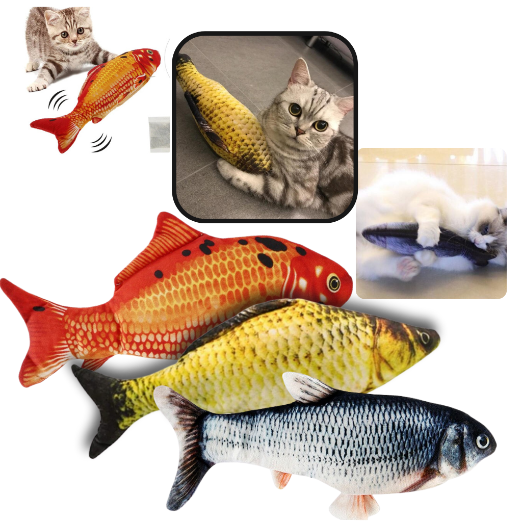 Giocattolo per gatti a forma di pesce fluttuante - Ozerty