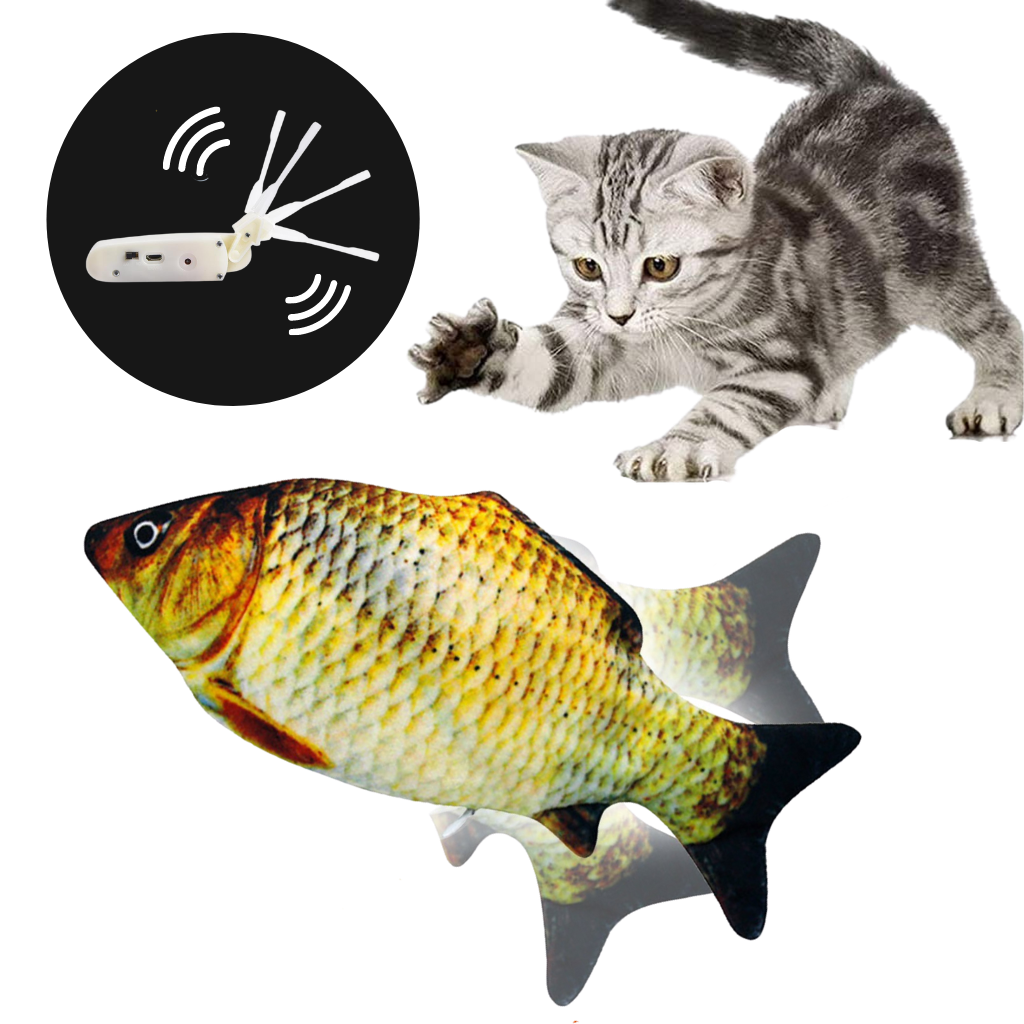 Giocattolo per gatti a forma di pesce fluttuante - Ozerty