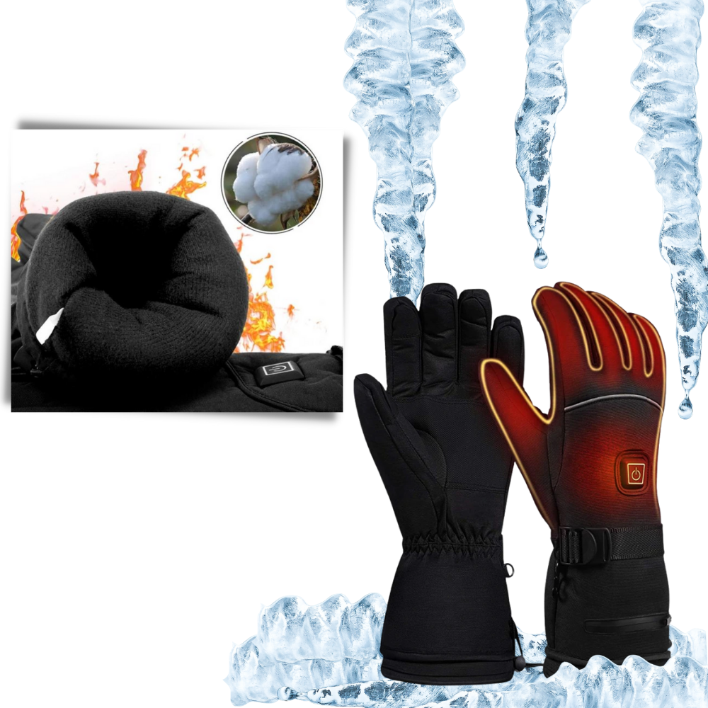 Guanti riscaldati elettrici guanti da sci invernali guanti