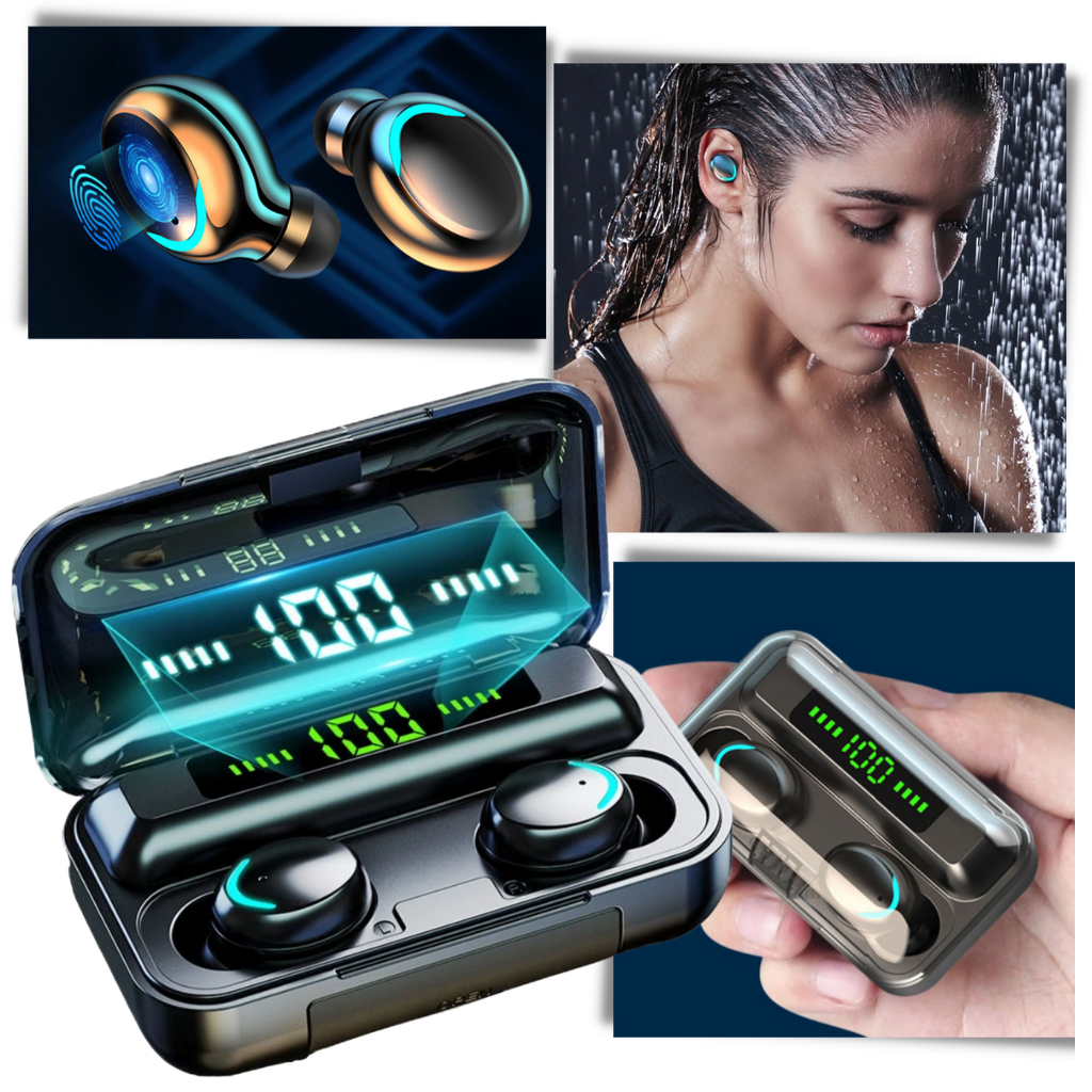 Auricolari Bluetooth con scatola di ricarica della batteria - Ozerty