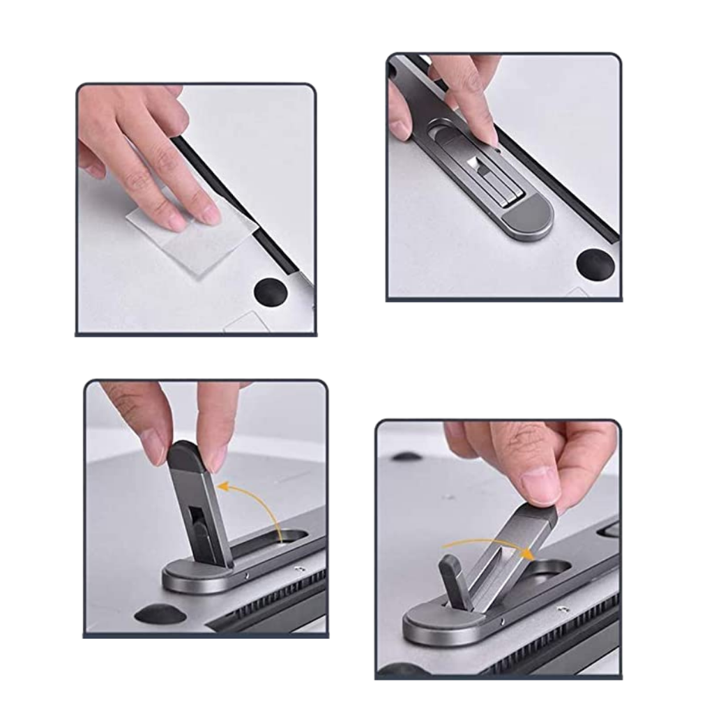 Leggero supporto invisibile in alluminio per laptop - Ozerty
