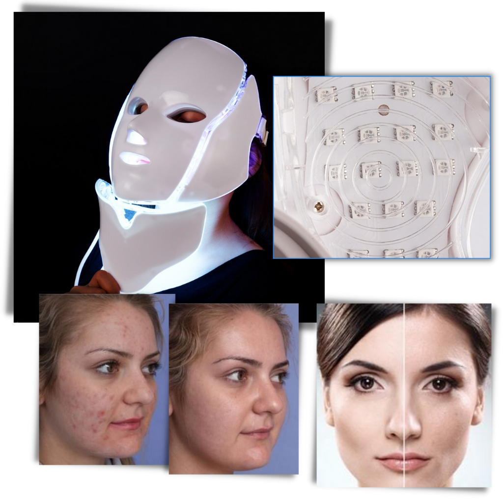 Maschera professionale di terapia della luce dei fotoni a LED - Ozerty