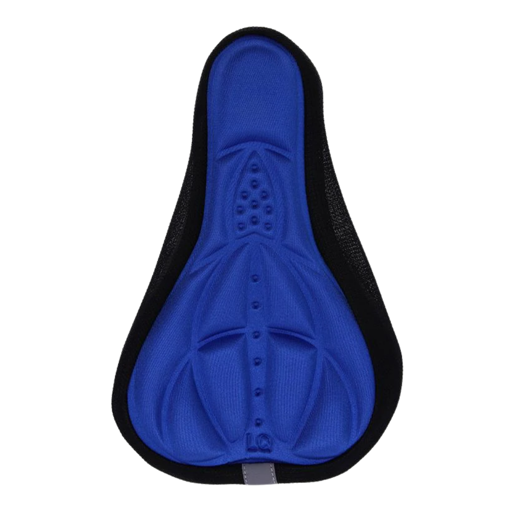 Bicycle seat cushion filled with silicone gel