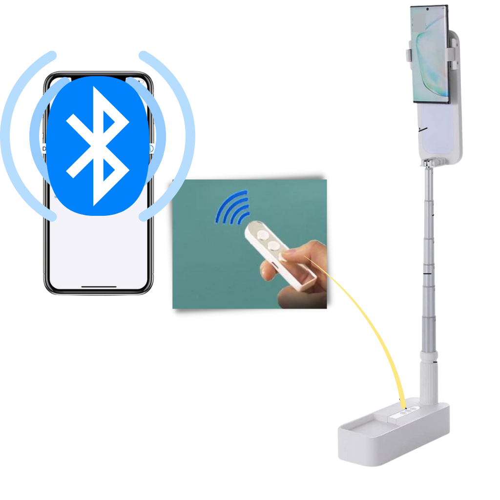 Supporto per smartphone integrato nel kit di luci Bluetooth - Ozerty