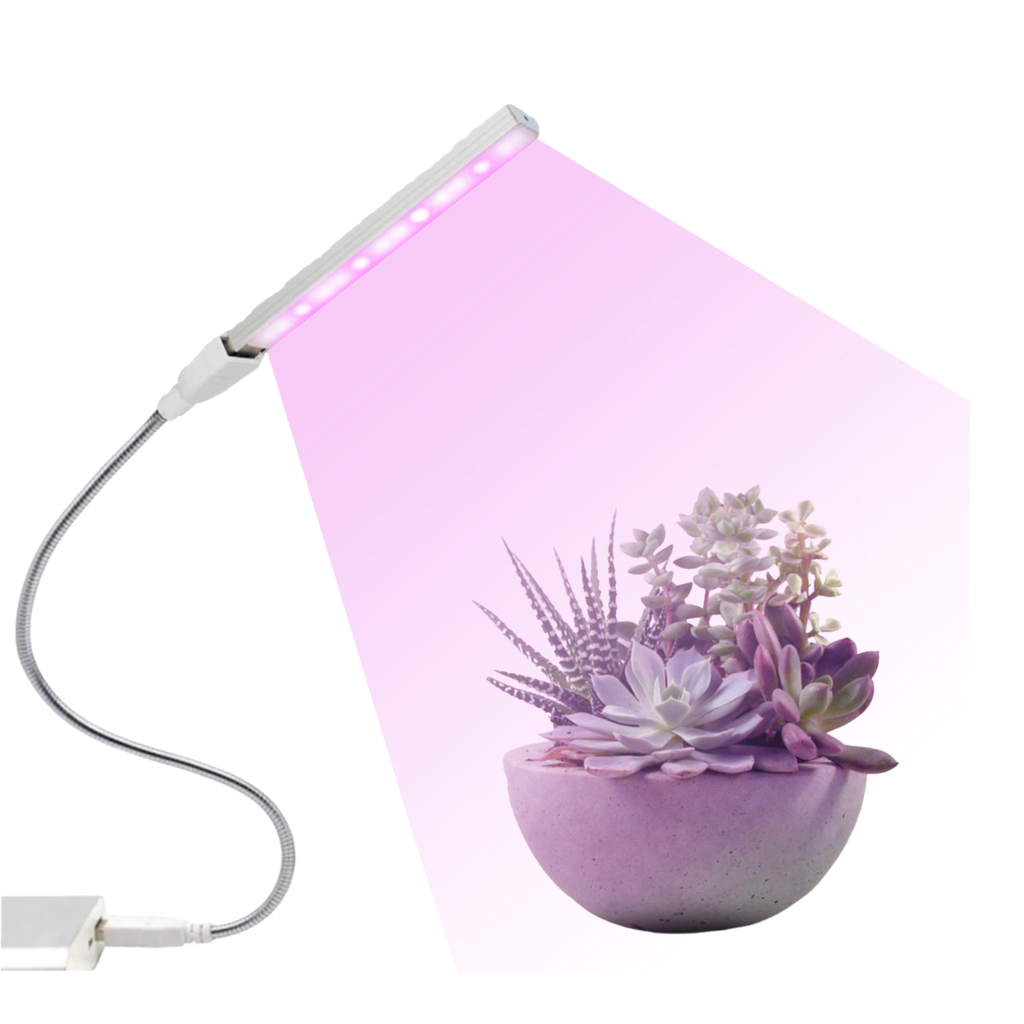 Luce di crescita per piante USB LED con palo flessibile - Ozerty