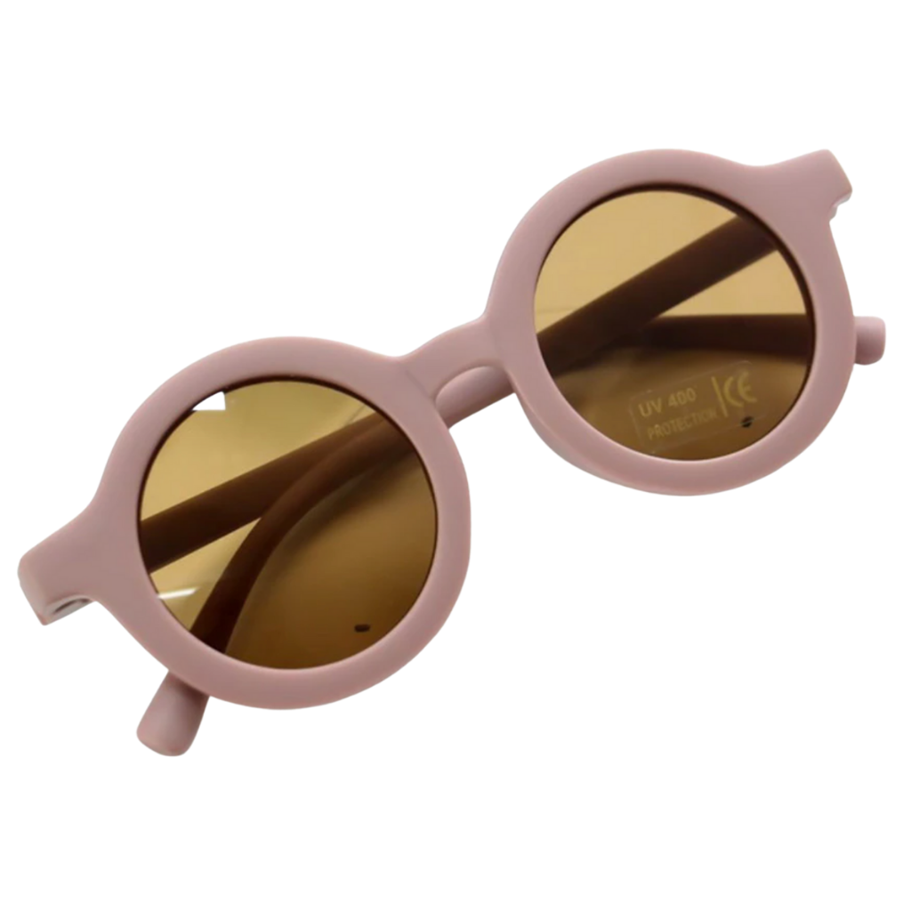 Vintage round sunglasses for children from 1 to 5 years old 