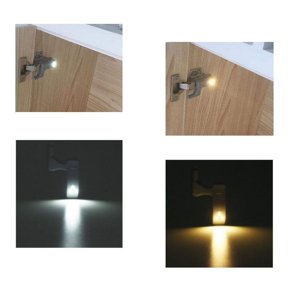 Confezione da 3 luci a LED a cerniera - Ozerty