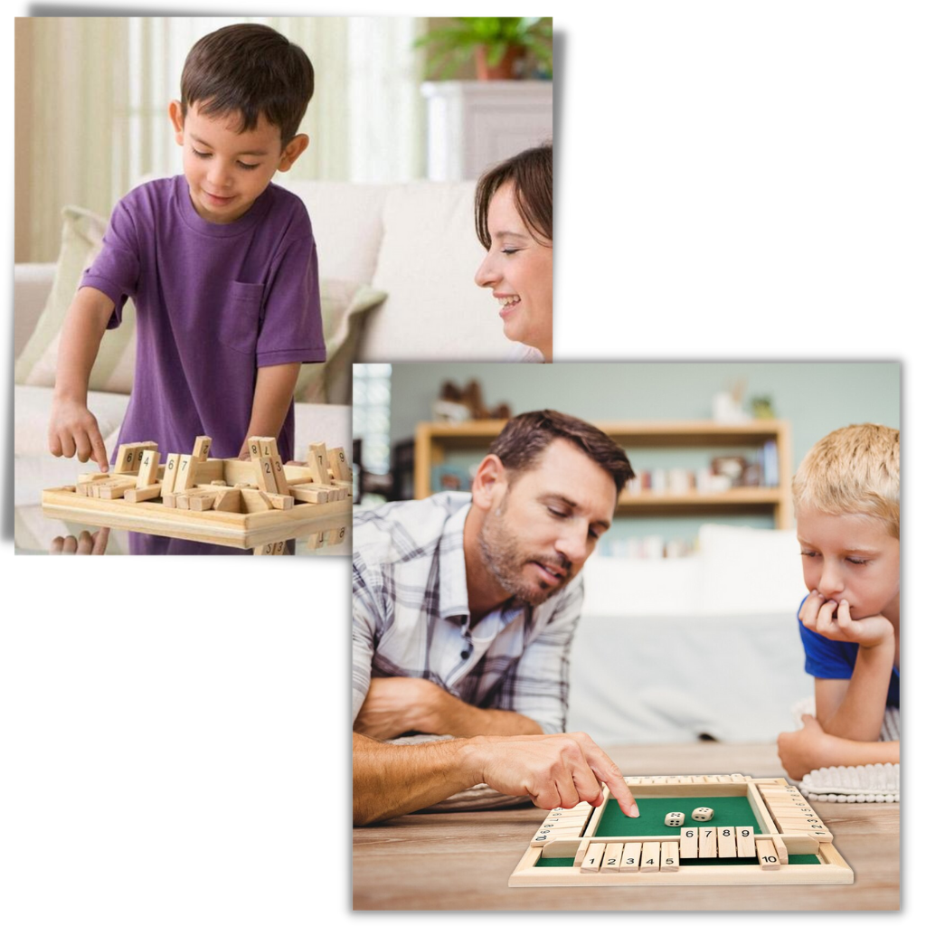Gioco di dadi in legno - Ozerty