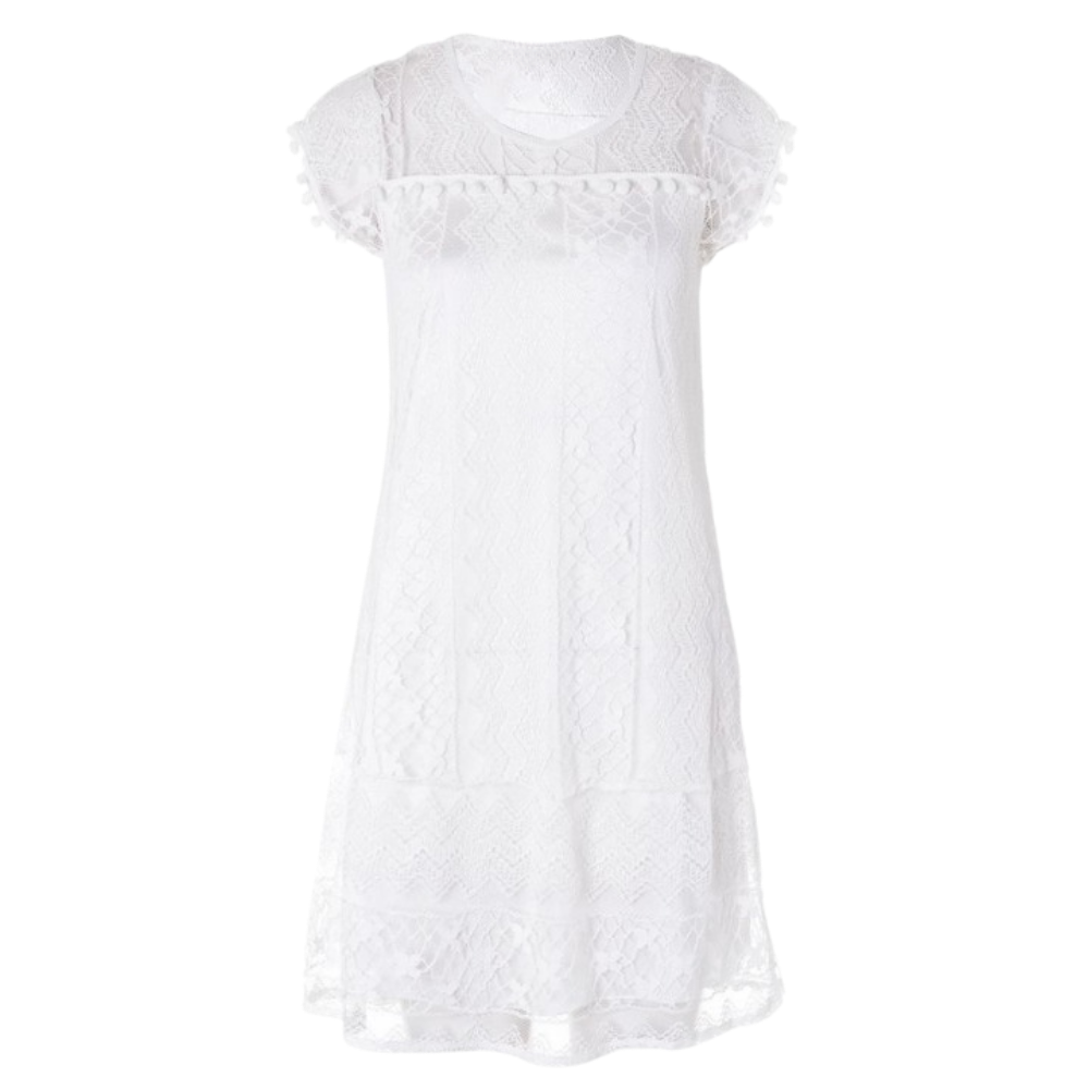 Abito Chic in Pizzo Bohémien -L - Ozerty