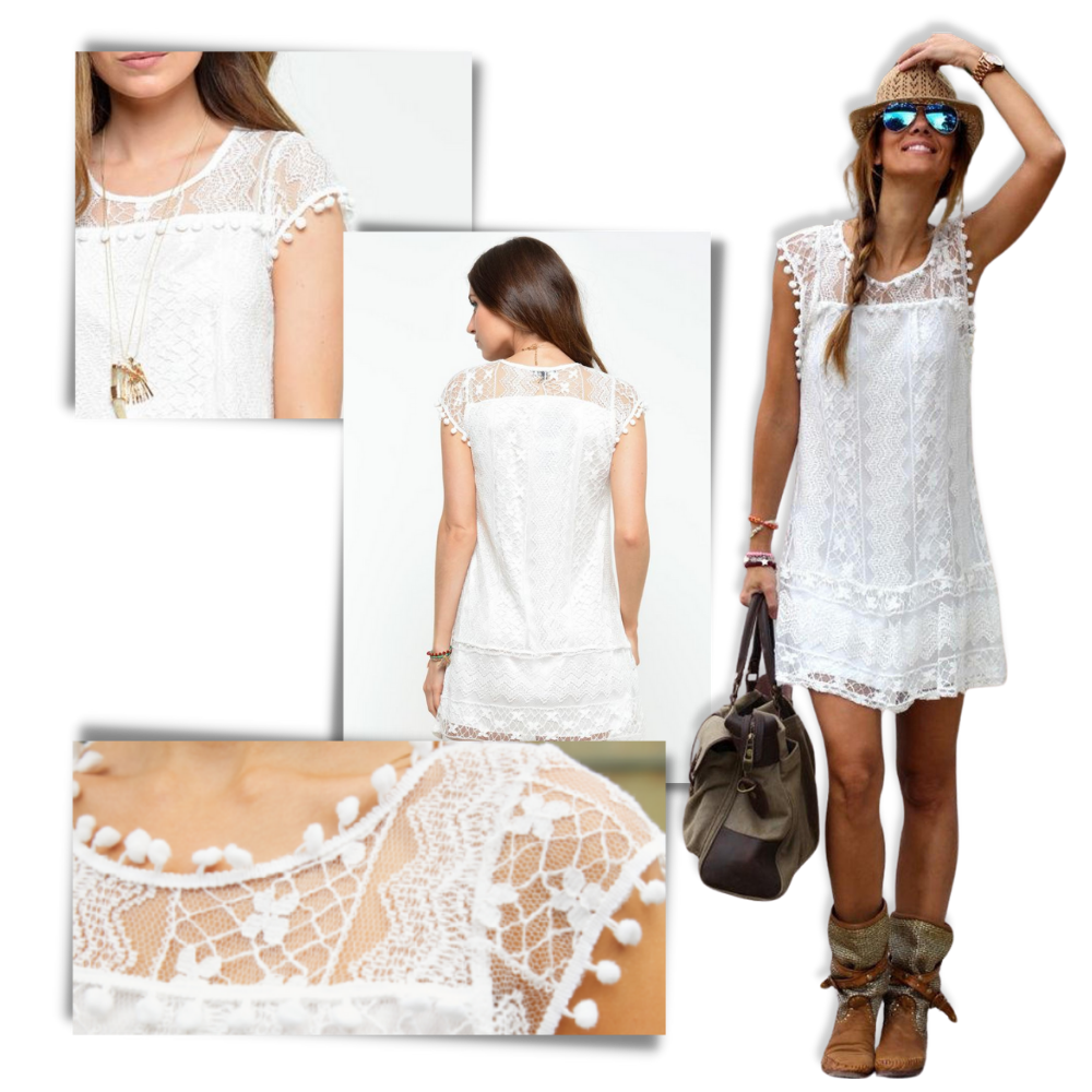 Abito Chic in Pizzo Bohémien - Ozerty